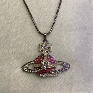 Vivienne Westwood Pink Orb Necklace